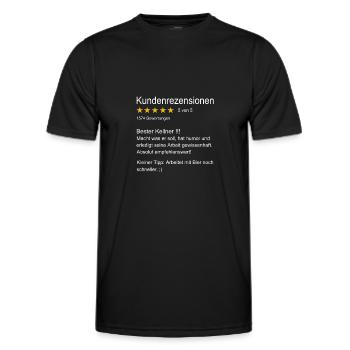 Kellner Bester Kellner Bedienung Oberkellner - Männer Funktions-T-Shirt - Schwarz - Vorne - AI Model Male 178 dark (178cm)