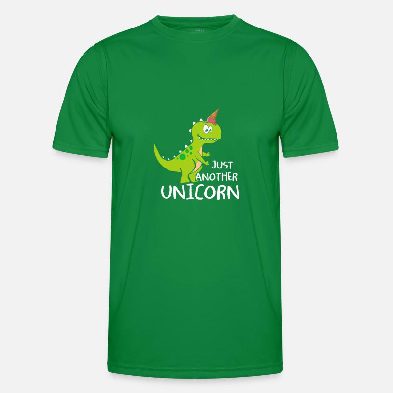 Just Another Unicorn Dinosaurier Einhorn mit Eis Männer Funktions-T-Shirt
