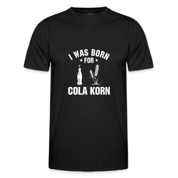 I Was Born For Cola Korn - Männer Funktions-T-Shirt - Schwarz - Vorne - AI Model Male 178 dark (178cm)