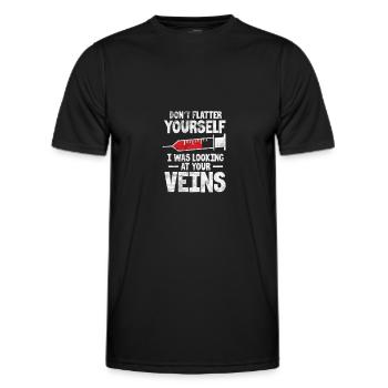 Anesthésie anesthésiste médecin médecin cadeau - T-shirt sport Homme - noir - Devant - AI Model Male 178 dark (178cm)