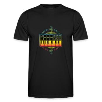 Beatmaker, Beatmaker Hip Hop, dj, - Männer Funktions-T-Shirt - Schwarz - Vorne - AI Model Male 178 dark (178cm)