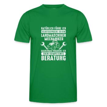 Landmaschinen Mechaniker Kompetente Beratung - Männer Funktions-T-Shirt - Kelly Green - Vorne - AI Model Male 178 dark (178cm)