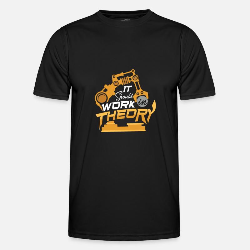 Robotics Machine Learning Robotics Engineering - Männer Funktions-T-Shirt - Schwarz