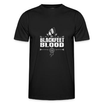 Blackfeet Tribe Native American Indian Indianer - Männer Funktions-T-Shirt - Schwarz - Vorne - AI Model Male 178 dark (178cm)