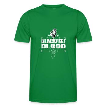 Blackfeet Tribe Native American Indian Indianer - T-shirt sport Homme - vert - Devant - AI Model Male 178 dark (178cm)