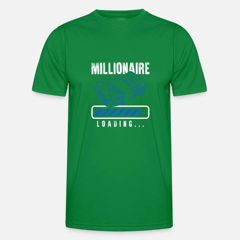 millionär loading Männer Funktions-T-Shirt