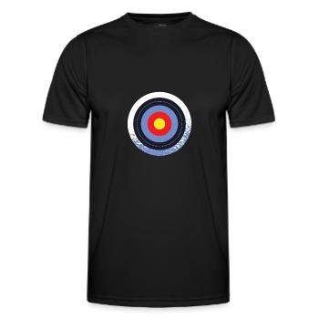 Bogenschießen Bogenschiessen Bogensport - Männer Funktions-T-Shirt - Schwarz - Vorne - AI Model Male 178 dark (178cm)