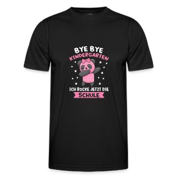 Schulanfang Schulkind Schulanfänger Geschenk - Männer Funktions-T-Shirt - Schwarz - Vorne - AI Model Male 178 dark (178cm)