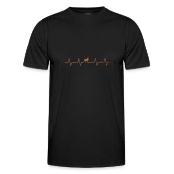 Deer gift idea - Men's Functional T-Shirt - black - Front - AI Model Male 178 dark (178cm)