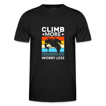 Climbing Climbing Cadeau - T-shirt sport Homme - noir - Devant - AI Model Male 178 dark (178cm)