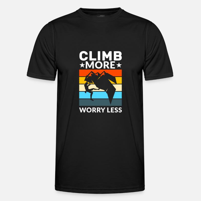 Climbing Climbing Geschenk - Männer Funktions-T-Shirt - Schwarz