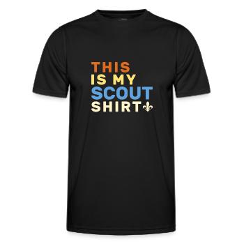 Scouting Scouting Geschenk - Männer Funktions-T-Shirt - Schwarz - Vorne - AI Model Male 178 dark (178cm)