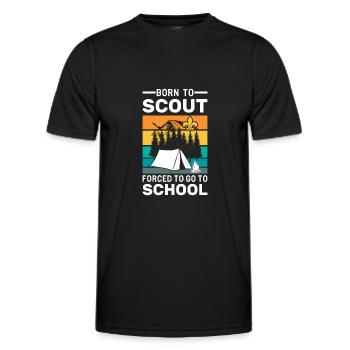 Scouting Scouts Gift - Men's Functional T-Shirt - black - Front - AI Model Male 178 dark (178cm)