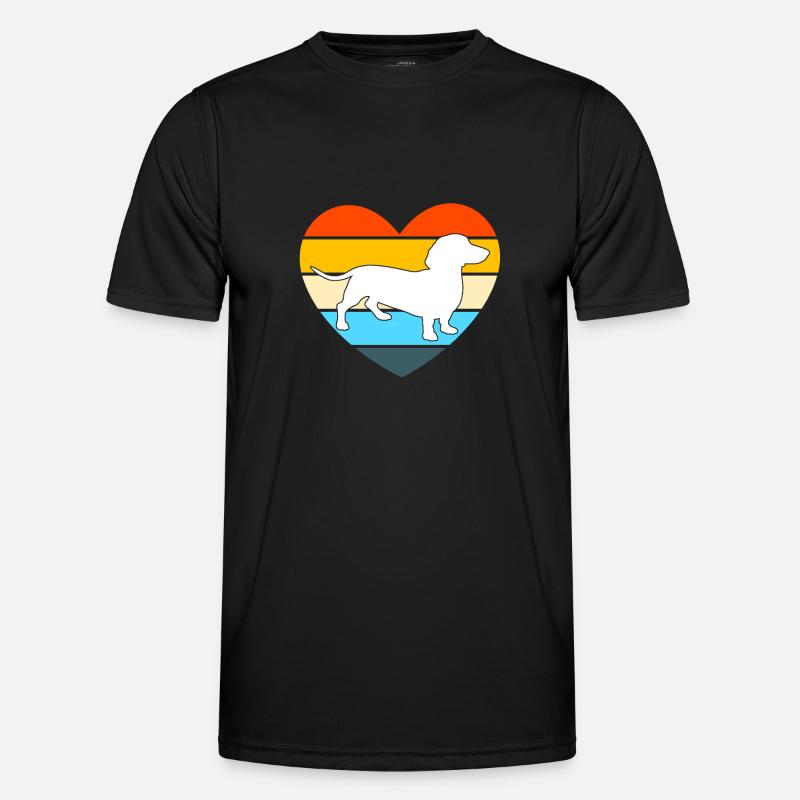 Dackel Dackel Pet Geschenk - Männer Funktions-T-Shirt - Schwarz