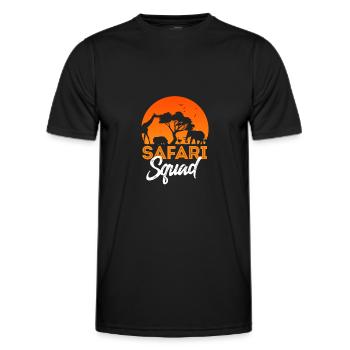 Safari - Männer Funktions-T-Shirt - Schwarz - Vorne - AI Model Male 178 dark (178cm)