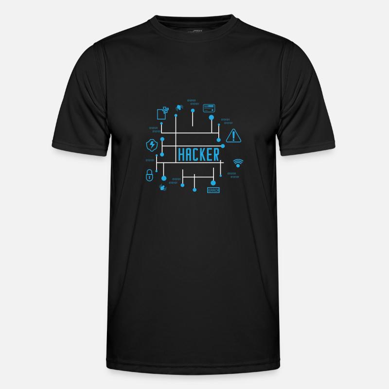 hacker - Men's Functional T-Shirt - black