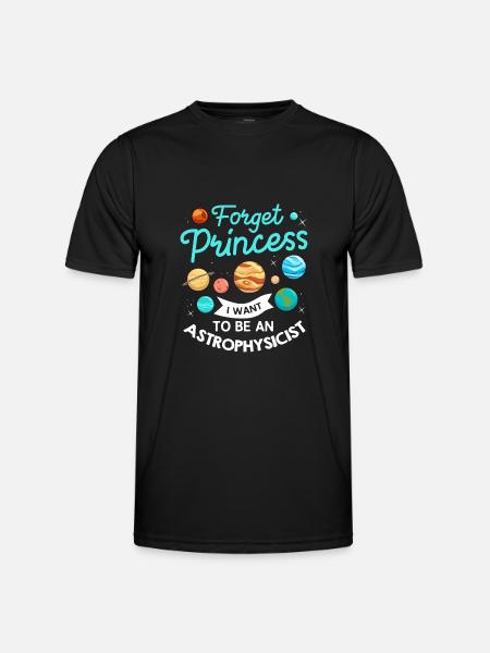 Astrophysiker Astrophysik Astronomie Teleskop - Männer Funktions-T-Shirt - Schwarz