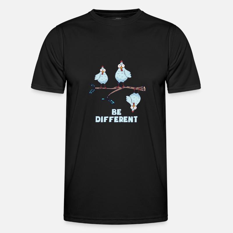 BE DIFFERENT - Männer Funktions-T-Shirt - Schwarz