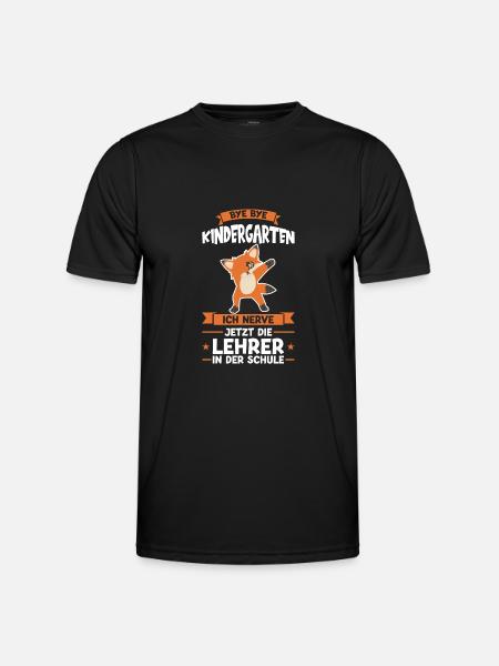 Schulkind Fuchs Einschulung Geschenk - Männer Funktions-T-Shirt - Schwarz