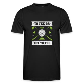 Golf Golfer Golfer Golfer Golf Course - Men's Functional T-Shirt - black - Front - AI Model Male 178 dark (178cm)