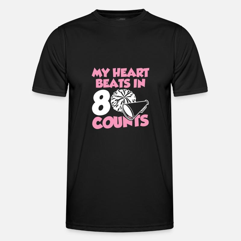 spruch cheerleading - Männer Funktions-T-Shirt - Schwarz