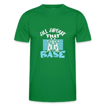 cheerleading slogan - Men's Functional T-Shirt - kelly green - Front - AI Model Male 178 dark (178cm)