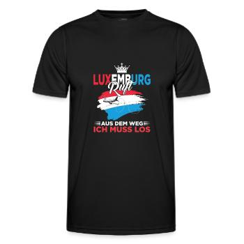 Luxemburg Luxemburgerin Luxemburger - Männer Funktions-T-Shirt - Schwarz - Vorne - AI Model Male 178 dark (178cm)