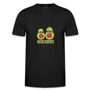 Frères Avocado - T-shirt sport Homme - noir - Devant - AI Model Male 178 dark (178cm)