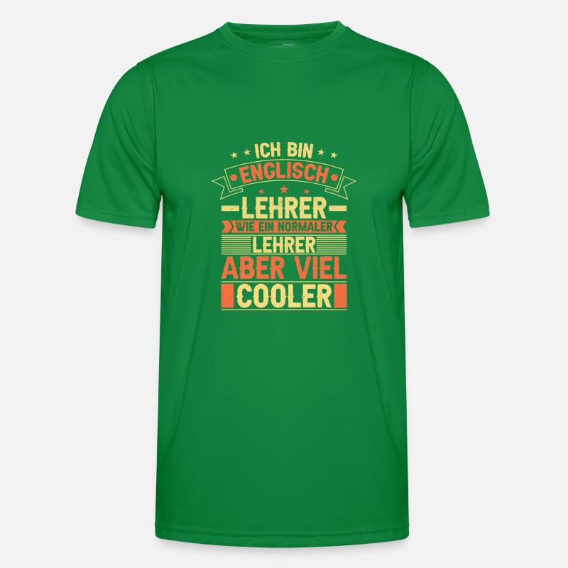 Englisch Lehrer Männer Funktions-T-Shirt