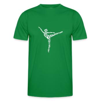 Ballerine Girl - Ballet Danseuse - T-shirt sport Homme - vert - Devant - AI Model Male 178 dark (178cm)