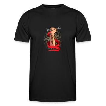 Craftsmen Professions - Men's Functional T-Shirt - black - Front - AI Model Male 178 dark (178cm)
