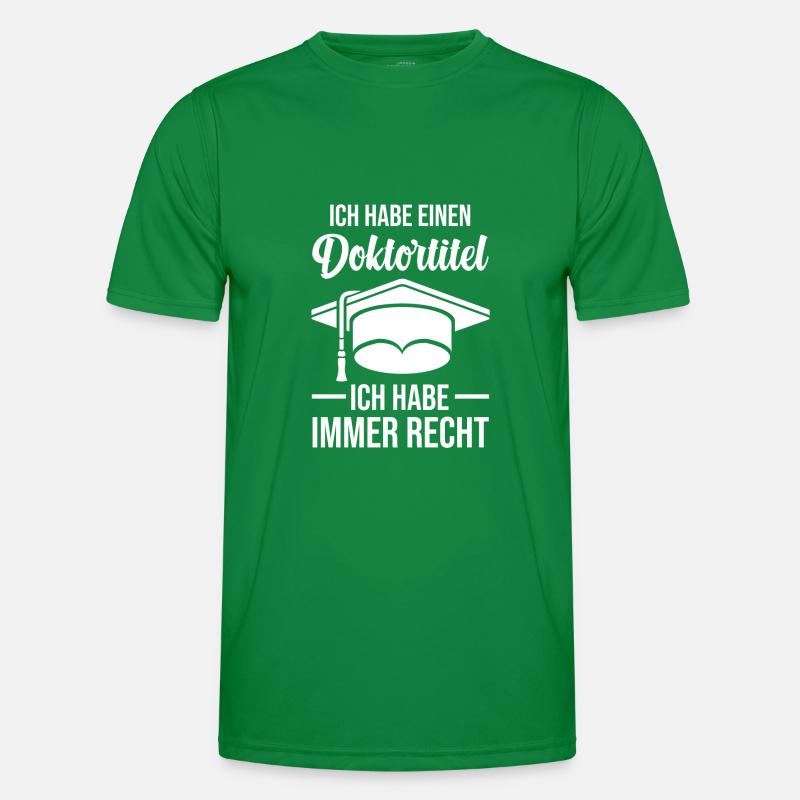 DoktorandPromotionDissertation Doktortitel Männer Funktions-T-Shirt