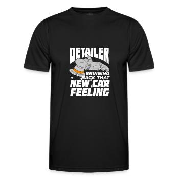 L’entretien du véhicule job réparateur de véhicule cadeau - T-shirt sport Homme - noir - Devant - AI Model Male 178 dark (178cm)