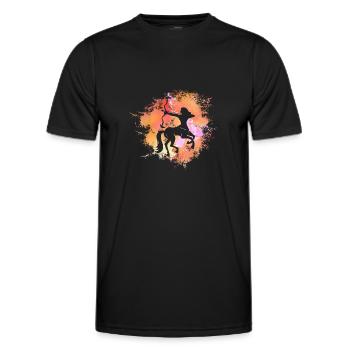 Sagittaire Signe astrologique Horoscope Astrologie - T-shirt sport Homme - noir - Devant - AI Model Male 178 dark (178cm)