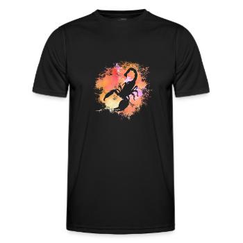 Scorpion Signe astrologique Horoscope Astrologie - T-shirt sport Homme - noir - Devant - AI Model Male 178 dark (178cm)
