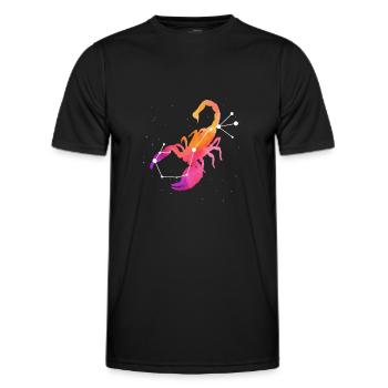 Scorpion Signe astrologique Horoscope Astrologie - T-shirt sport Homme - noir - Devant - AI Model Male 178 dark (178cm)