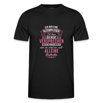 Altenpflegerin Altenheim Pflegekraft Geschenk - Männer Funktions-T-Shirt - Schwarz - Vorne - AI Model Male 178 dark (178cm)