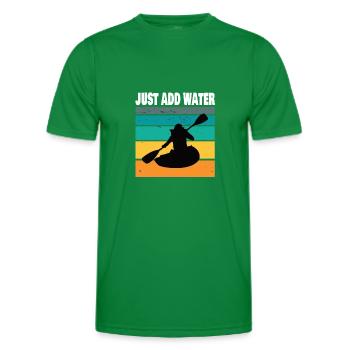 Kajak Kajakfahrer Paddelboot Geschenkidee - Männer Funktions-T-Shirt - Kelly Green - Vorne - AI Model Male 178 dark (178cm)