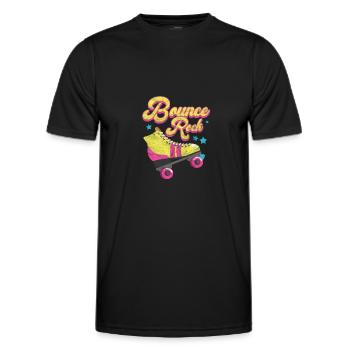 80er Jahre - Männer Funktions-T-Shirt - Schwarz - Vorne - AI Model Male 178 dark (178cm)
