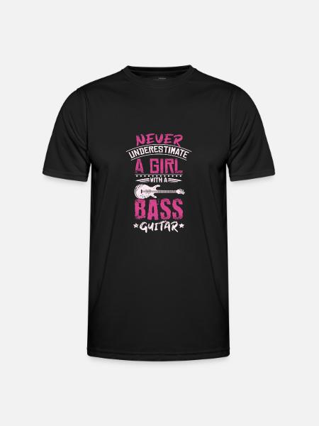 Bass Girl - Men's Functional T-Shirt - black