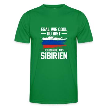 Russland Russe Sibirien Sibire - Männer Funktions-T-Shirt - Kelly Green - Vorne - AI Model Male 178 dark (178cm)