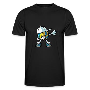 Formation de volley-ball motif équipe de volley-ball - T-shirt sport Homme - noir - Devant - AI Model Male 178 dark (178cm)