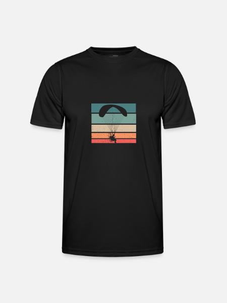 Gleitschirm Gleitschirmfliegen Paragliding - Men's Functional T-Shirt - black