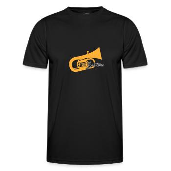 Baryton Baritonhorn concert concert - T-shirt sport Homme - noir - Devant - AI Model Male 178 dark (178cm)
