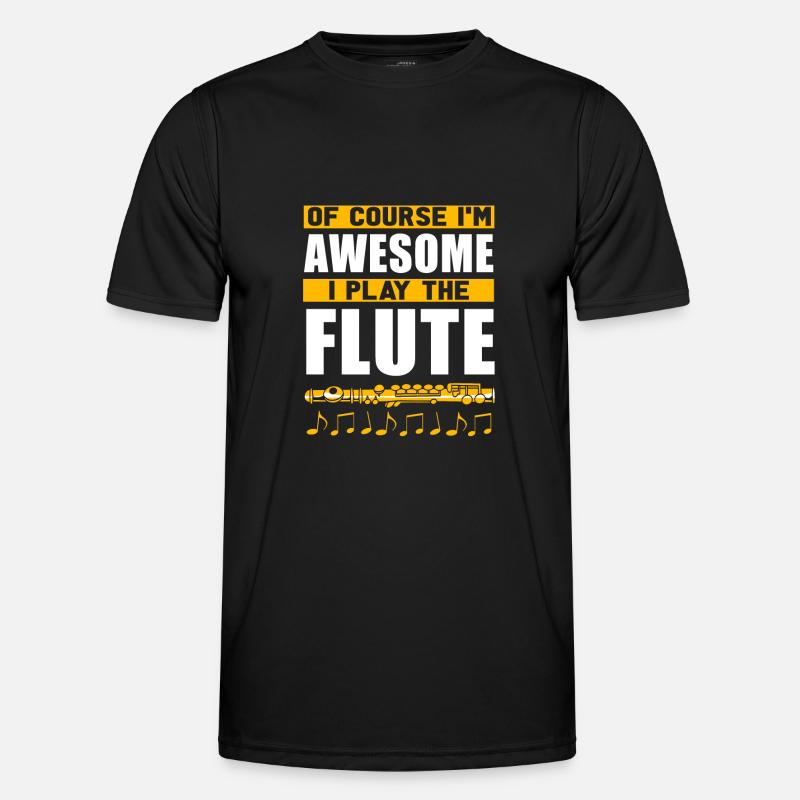 Flöte Männer Funktions-T-Shirt