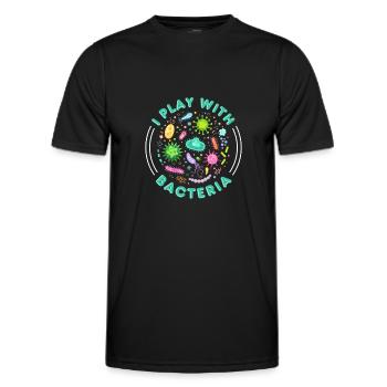 Microbiologiste Microbiology Lab Staph Gift Idea - T-shirt sport Homme - noir - Devant - AI Model Male 178 dark (178cm)