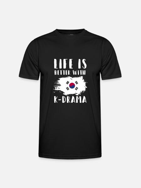 K-Drama K-Drama Koreanisches Geschenk - Männer Funktions-T-Shirt - Schwarz