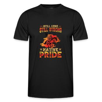 Tais-toi Strong Native Pride - T-shirt sport Homme - noir - Devant - AI Model Male 178 dark (178cm)