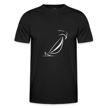 Seglen Segelboot Segler - Männer Funktions-T-Shirt - Schwarz - Vorne - AI Model Male 178 dark (178cm)