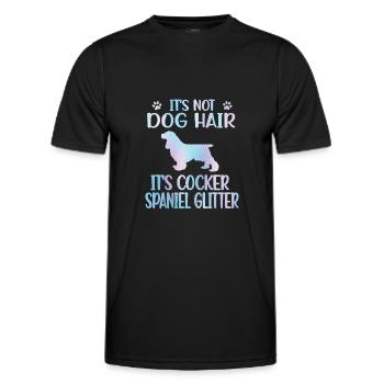 Cocker Épagneul Cocker propriétaire de l’épagneul - T-shirt sport Homme - noir - Devant - AI Model Male 178 dark (178cm)